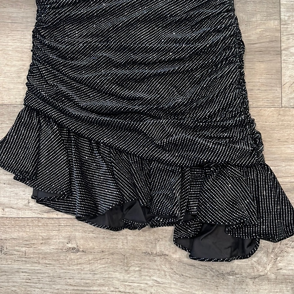 SOLD! ZARA Asymmetrical Mini Skirt with Ruching* - Picture 4 of 16